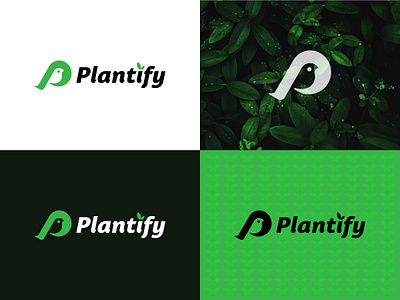 Plantify logo.. abstract logo modern logo pictorial logo
