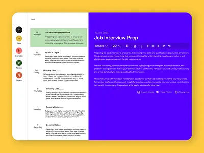 Note-taking app agency website best ui design journal landingpagedesign note taking ui website design write