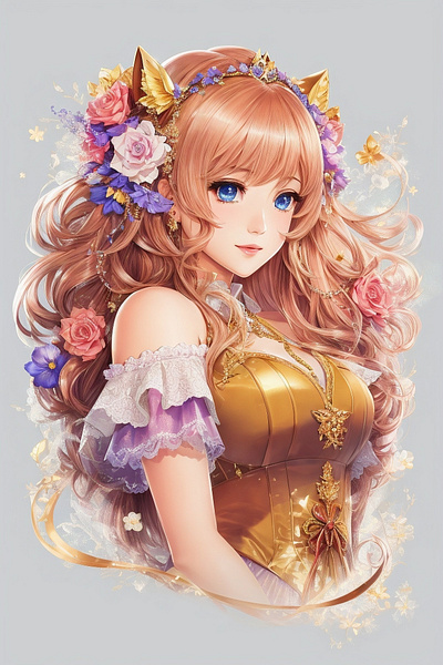 Leo's Gaze: Captivating AI Anime Girl Character Artistry by Diki
