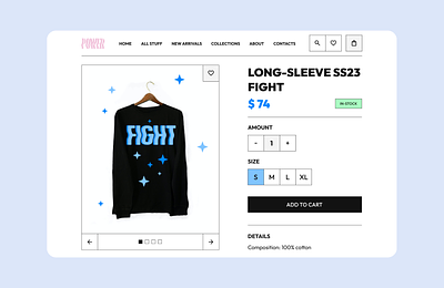Clothing Brand Shop 096 96 brand store brutalism brutalism website business cart clothing clothing shop daily ui 096 dailyui dailyui096 e commerce minimalism order page product page shop website store webpage ui uiux