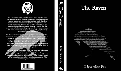 Front and back sides of the Raven book illustrations branding design graphic design illustration