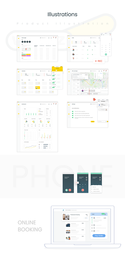 Product Illustrations graphic design