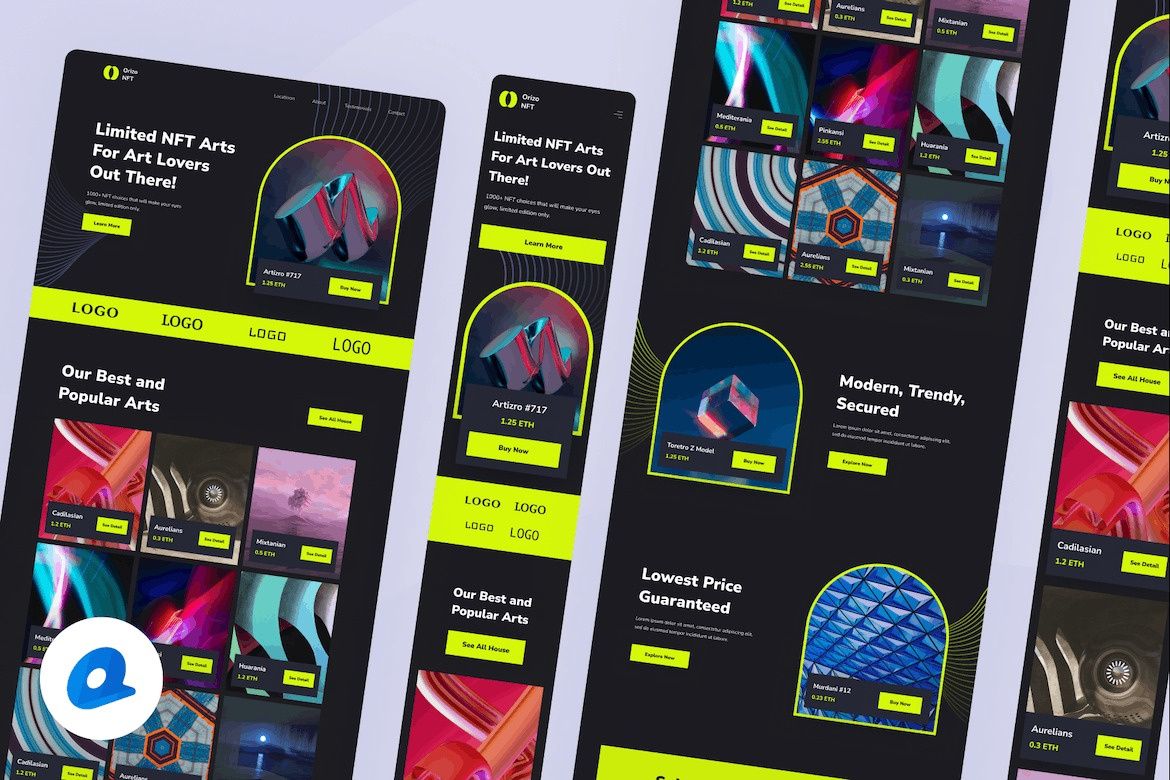 NFT Marketplace Landing Page app application homepage landing landing page landingpage mobile app ui ui ux uidesign uiux uiuxdesign user user experience ux uxdesign uxui web webdesign website