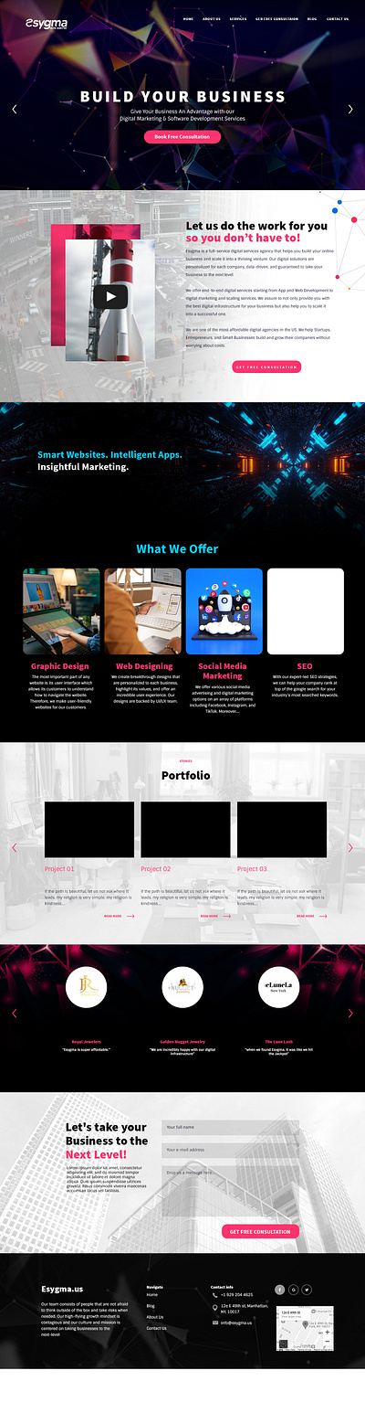 Professional Agency Website branding custom design professional agency web design