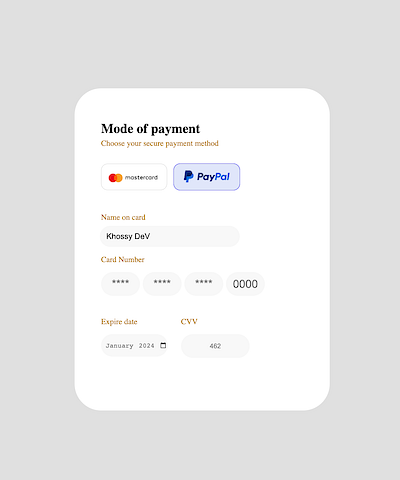 CreditCard CheckOut #DailyUI ui