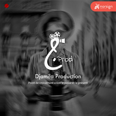 Logo Djamila Prod branding graphic design logo