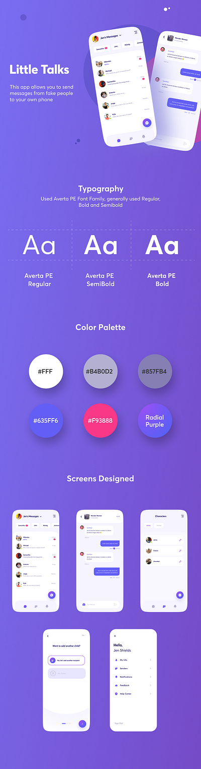 Mobile App with a touch of purple app mobile app purple ui