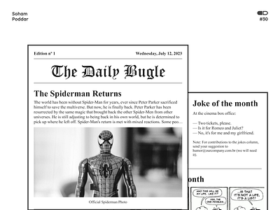 The Daily Bugle animation app app icon branding build build2 concept daily ui design designdrug graphic design icon illustration logo minimal typography ui ux vector watchmegrow