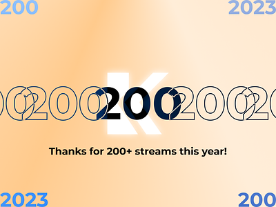 Thanks for 200+ Streams! highlights k10398