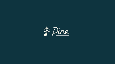 Pine - Logo branding design logo music pine tree vis is