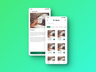 Simple UI Design for Coffee Shop App app coffee shop design design app design mobile figma mobile apps mockup ui ux wireframe