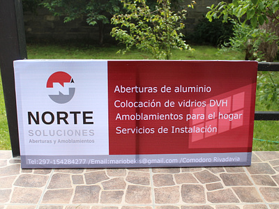 Cartel para empresa Norte Soluciones branding design graphic design illustration logo typography