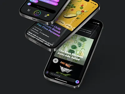 Meal planning chat bot for a cooking app ai app design artificial intelligence bot chat chat bot chat gpt chatbot chatgpt cookbook cooking ios meal meal plan meal planning mobile mobile app mobile design mobile designer recipe