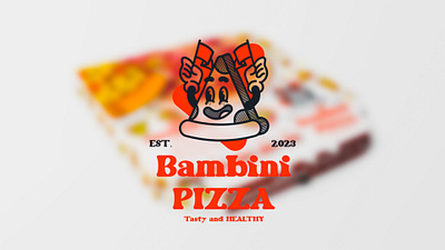 Bambini Pizza Logo and packaging. adobe branding brandinspiration design graphic design illustration logo packaging vector