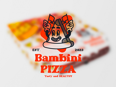 Bambini Pizza Logo and packaging. adobe branding brandinspiration design graphic design illustration logo packaging vector