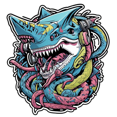 Radio Shark art design graphic design illustration vector