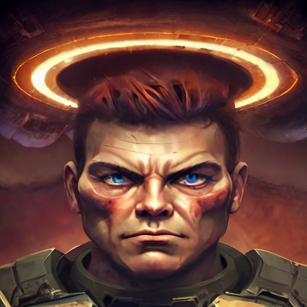 Doomguy portrait by Anton Fedoseev on Dribbble