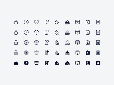 Security Icons bulk clean duotone figma icon icon design icon library icon pack icon set iconography icons lock mobile security password security security icons solid stroke twotone web security