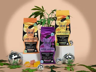 Lava Llama Packaging Branding | Design By Ayelet art artwork branding design digital art digital illustration graphic design illustration logo ui