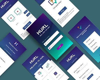 Hurl - A Fun Dice Rolling & Quiz App design graphic design illustration ui