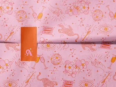 Aura Event Co. Branding | Design By Ayelet art artwork branding design digital art digital illustration graphic design illustration logo ui