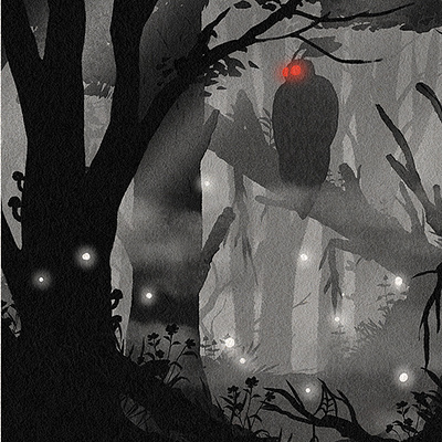 Mothman Illustration art cryptid design drawing graphic design illustration painting photoshop