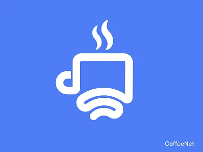 CoffeeNet ( used concept ) bean logo brand identity branding business company coffee logo creative creative logo cup logo internet logo letter logo logo designer logo mark logos monogram mug logo net logo smart logo symbol wifi logo