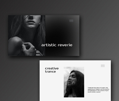 artistic reverie artistic attractive figma inspiration mockup presentation ui visual design web design