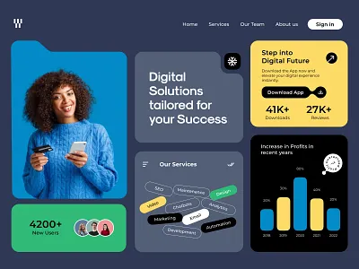 Digital Agency Landing Page design digital digital agency digital agency landing page finance landing page services ui ui design ux ux design website