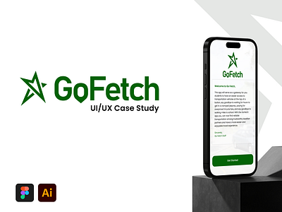 GoFetch Mobile App - UI/UX Case Study app carpool carpool mobile app de la salle de la salle lipa logo logo design mobile app philippines school ui ui design uiux