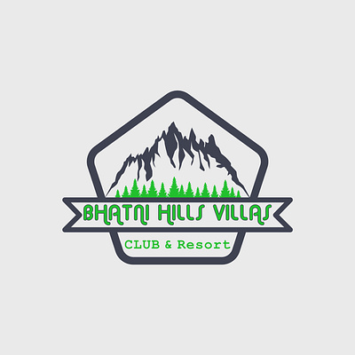 Bhatni Hills Villas brand identity branding design graphic design illustration logo logo design logo redesign unique logo