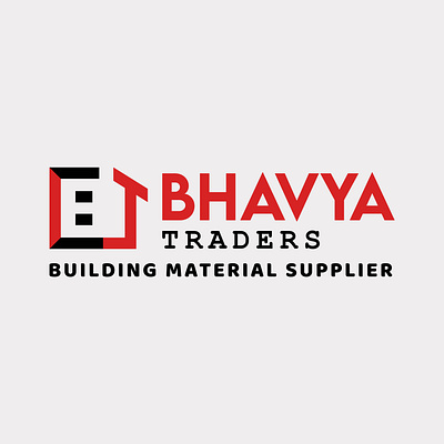 Bhavya Traders brand identity branding building buildinglogo civil design graphic design illustration logo logo design material unique logo vector