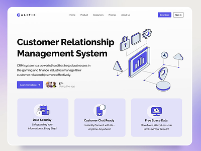 Nalitik CRM -Lottie Animation 2danimation animation branding graphic design header hero section lottie motion design motion graphic motion graphics ui vektora