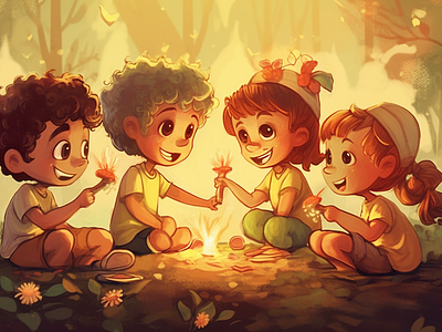 Happy Friendship Day To Everyone animation art artist best friends best friends forever bffs camping with best friends character design design friends forever friendship day graphic design happy friendship day illustration nft