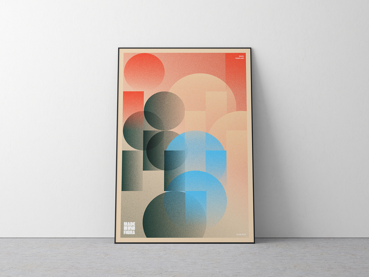 Made In Figma - Poster Series By Mark On Dribbble