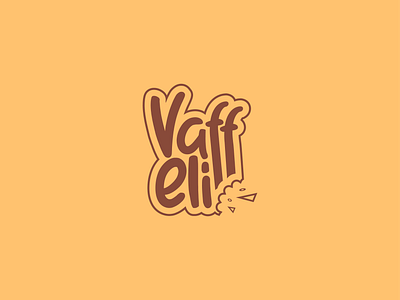 Vaffeli logo brand branding design fast food food graphic design identity logo logotype marks typo typography vector