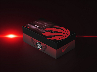Nike Special Edition Boxes - Toronto Raptors advertise advertisement basketball design graphic design illustration illustrator logo mockups nike packaging packaging design photoshop product design shoebox sports