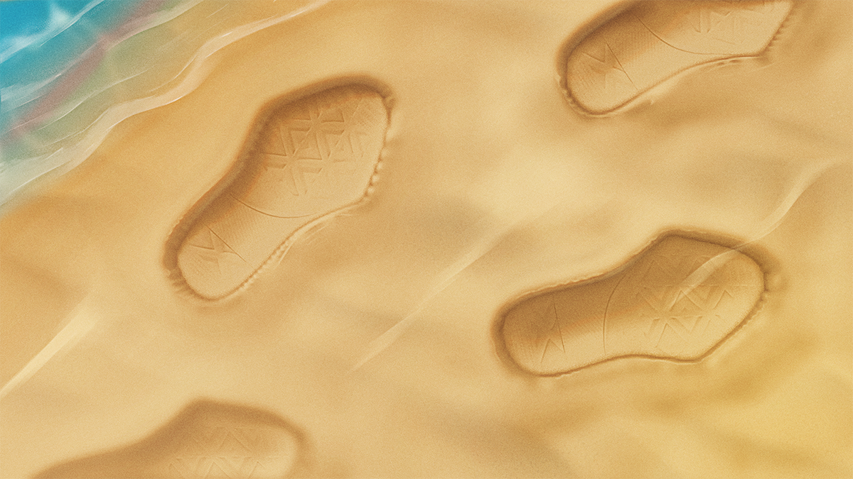 Sands of time beach digital art digital painting landscape sea speed paint