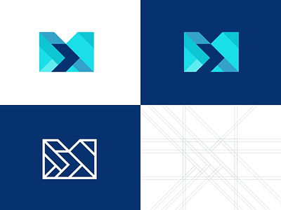 M mark arrow brand branding design dynamic elegant flat graphic design grid illustration letter logo logo design logotype m mark minimalism minimalistic modern sign
