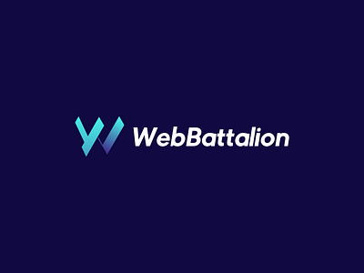 WebBattalion logo design abstract art brand branding clean cyber logo design graphic design icon illustration illustrator logo logo design minimal modern tech logo technology logo typography vector web
