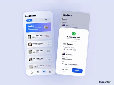 Scan and Fax Apps animation clean creative motion graphics ux