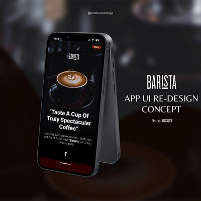 "Barista" | App UI/UX Re-Design | Concept.🙂 animation app branding design figma graphic design illustration logo typography ui ux vector