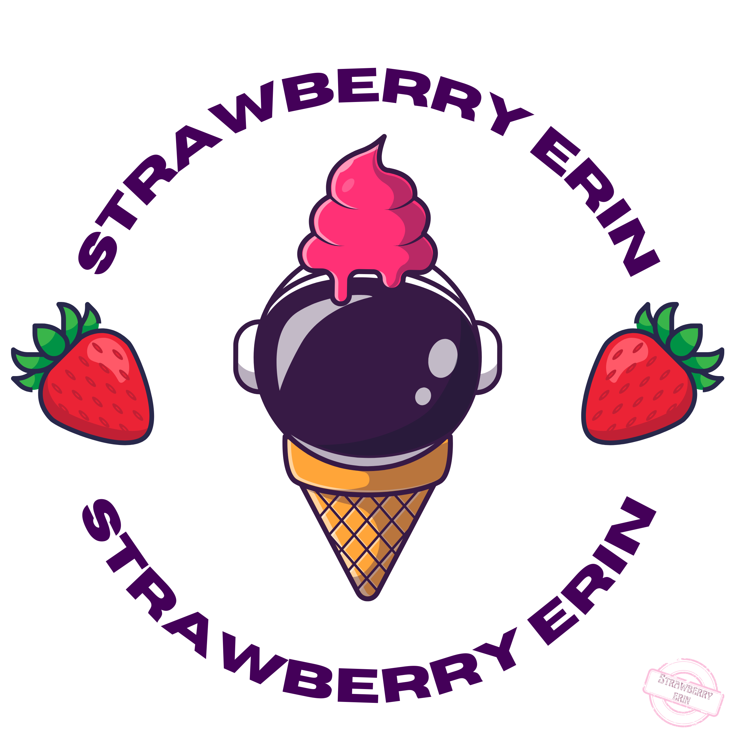 Strawberry Erin Logos by Erin Adams on Dribbble