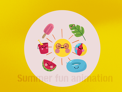 Summer Fun aftereffectsanimation animation animationforkids summeranimation summerfun