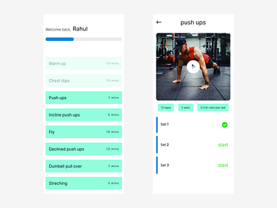 Daily UI challenge - 41/100 Workout tracker daily ui challenge design ui