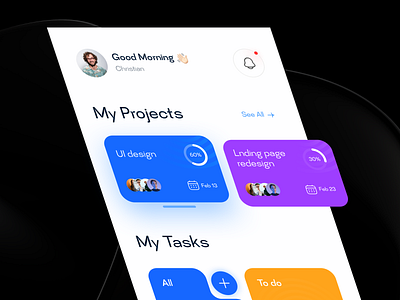 Task manager app design app branding design ui ux