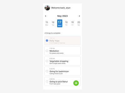 Daily UI challenge - 42/100 Todo list daily ui challenge design ui