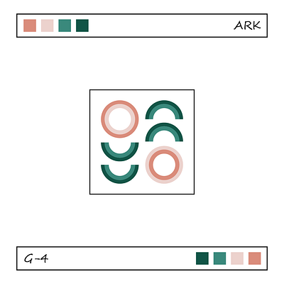 G-4 arc art artwork circle curve decorate design frame illustration line vector
