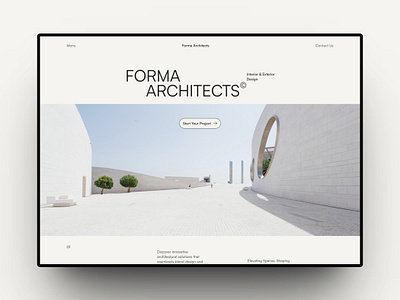 FORMA ARCHITECTS - Website Design architect architecture branding design firm graphic design landing page real estate saas ui web design