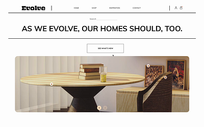 Interior Landing Page design furniture graphic design ui ux web design